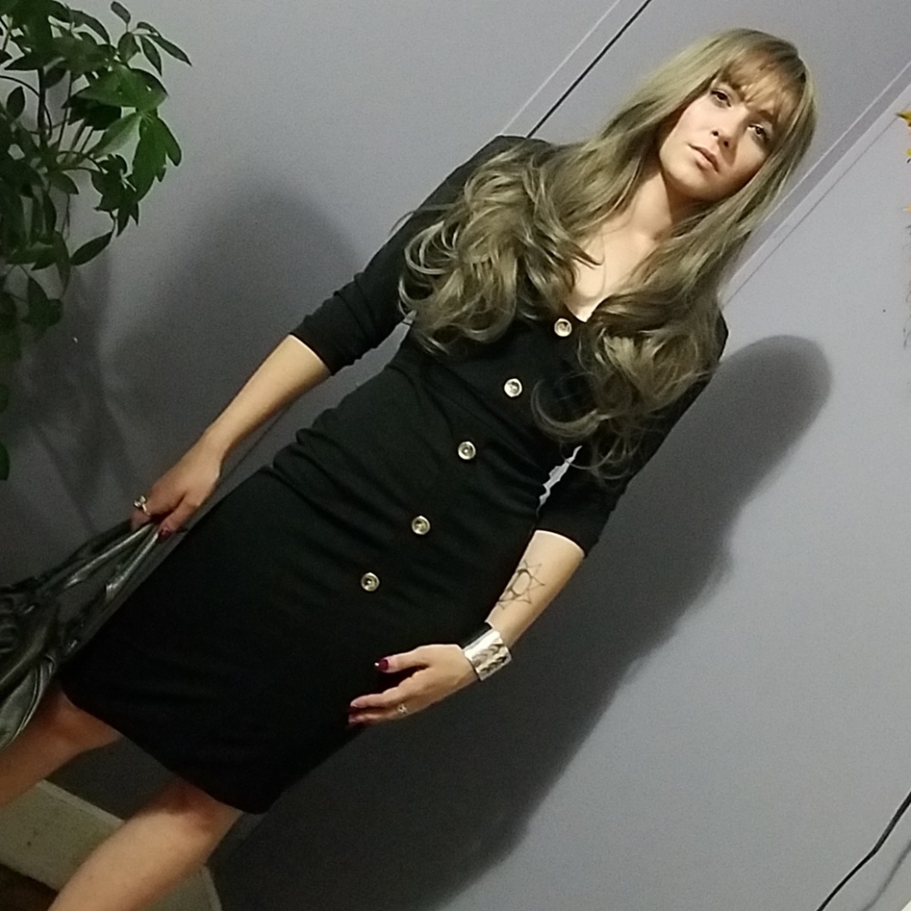 IMPORTED Form Fitting Office Dress - Picture 5 of 11